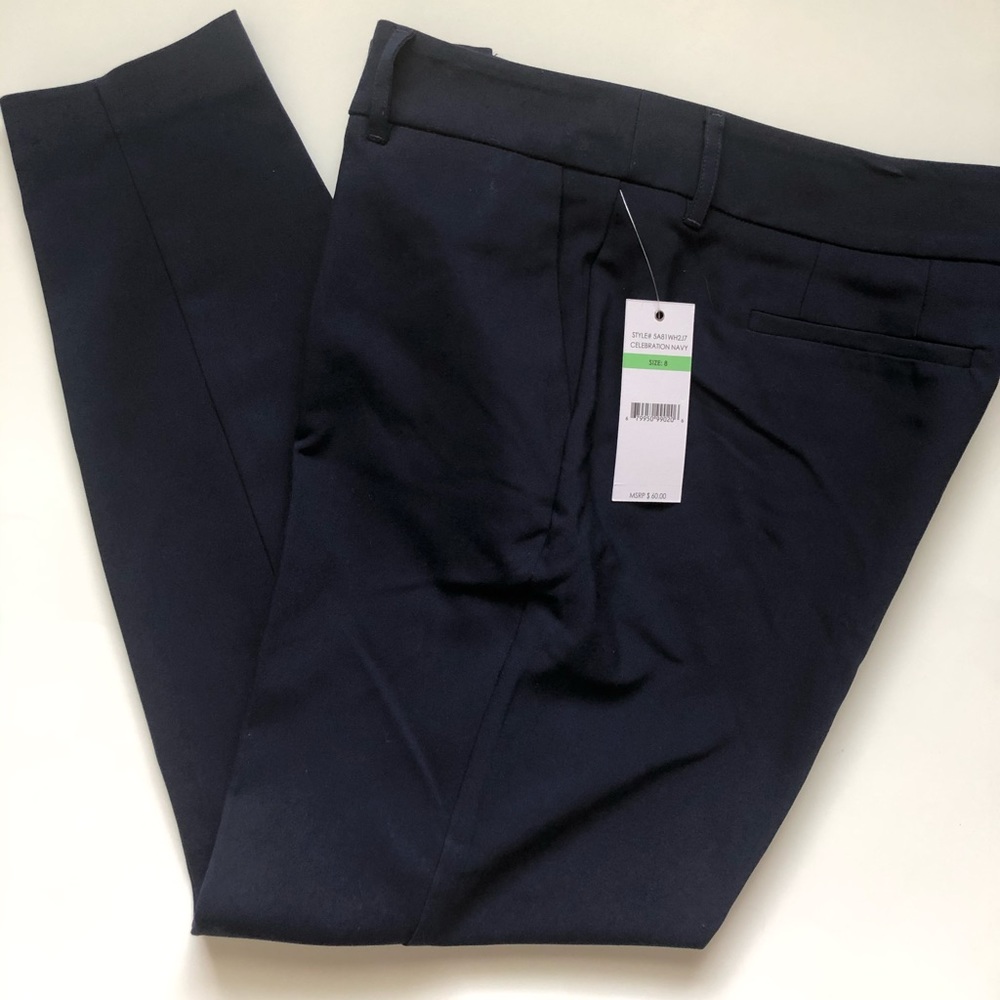 NWT Navy blue dress slacks.